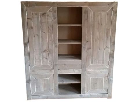 Schrank Buxtehude aus gelacktem Bauholz 