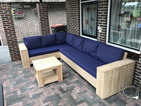 Outdoor Lounge Ecksofa Berlin aus Douglasie