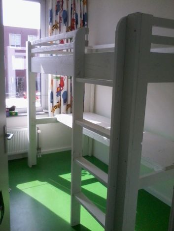 Möbel aus Bauholz Hochbett Ingolstadt Deckweiß
