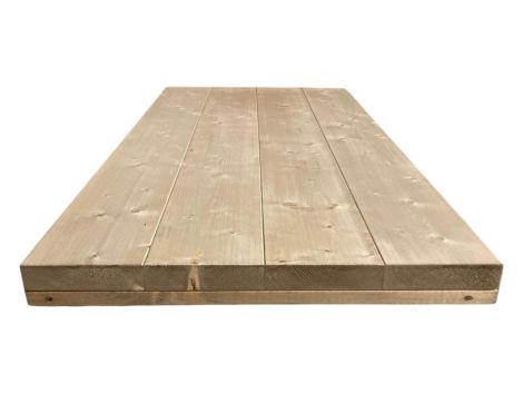 Bauholz Tischplatte gerade mit Lack
