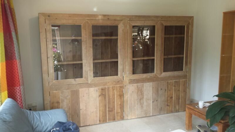 Bauholz Vitrine Munster