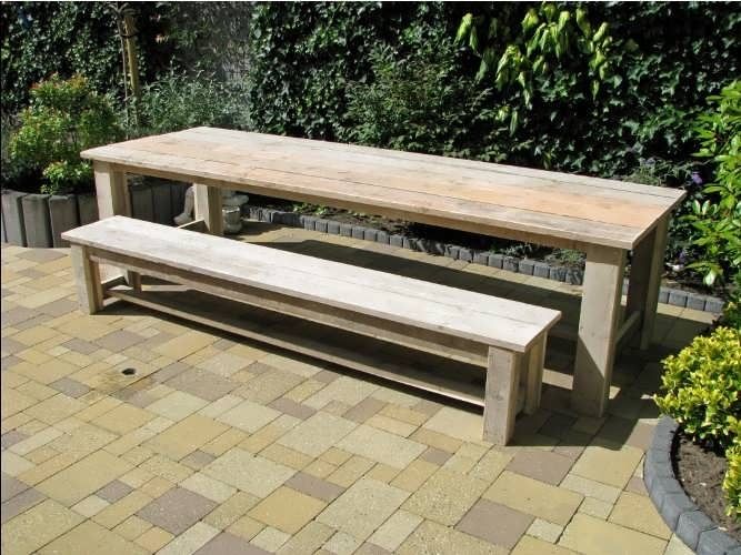 Massivholz Gartentisch Gera
